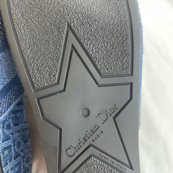 REAL Christian Dior Oblique DWay Platform Sandals Sizes 38 US 8 Denim New - Picture 12 of 15